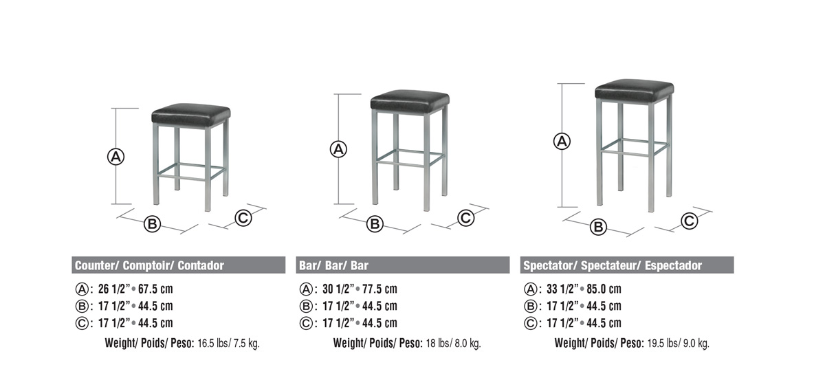 Day Stool Dimensions