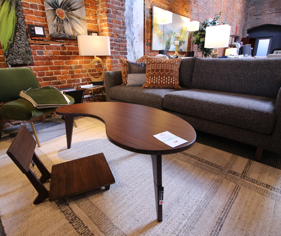 reforested designs sustainable furniture wooden table Canadian-Made
